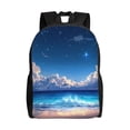 thumbnail image 1 of Haiem Starry Night Ocean View Backpack - Stylish and Durable 15-inch Laptop Backpack with Waterproof Oxford Fabric, 1 of 8