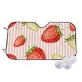 thumbnail image 1 of Haiem Strawberries Car Windshield Sun Shade - Blocks UV Rays Sun Visor Protector, Sunshade to Keep Your Vehicle Cool, Universal Fit SUV Van Sedan-Small, 1 of 7