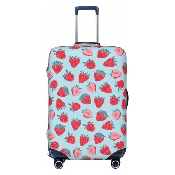 Haiem Strawberries Luggage Cover Printed Suitcase Covers for Luggage Elastic Washable Suitcase Protector Fits 18-32 Inch Luggage-Small
