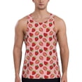 thumbnail image 1 of Haiem Strawberries Men Workout Tank Top Gym Bodybuilding Sleeveless Muscle T Shirts Athletic Tank Breathable Workout Shirt-, 1 of 9
