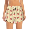 thumbnail image 1 of Haiem Strawberries Women's 2 in 1 Running Shorts - Lightweight Athletic Workout Gym Yoga Breathable Sports Shorts Liner with Phone Pockets-Large, 1 of 9
