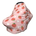 thumbnail image 1 of Haiem Strawberry Baby Nursing Cover & Nursing Poncho - Multi Use Cover for Baby Car Seat Canopy, Stroller Cover, 360°Full Privacy Breastfeeding Coverage, 1 of 1