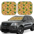 thumbnail image 1 of Haiem Strawberry Car Windshield Sun Shade (2 Pieces) Foldable Windshield Sun Shade Car Accessories for Truck SUV Pickup-Small, 1 of 7