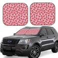 thumbnail image 1 of Haiem Strawberry Car Windshield Sun Shade (2 Pieces) Foldable Windshield Sun Shade Car Accessories for Truck SUV Pickup-Small, 1 of 7