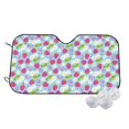 thumbnail image 1 of Haiem Strawberry And Flowers Car Windshield Sun Shade - Blocks UV Rays Sun Visor Protector, Sunshade to Keep Your Vehicle Cool, Universal Fit SUV Van Sedan-Small, 1 of 7