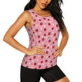 thumbnail image 1 of Haiem Strawberry and Ladybugs Workout Tank Tops for Women, Athletic Sports Slim-Fit Tank Tops, Compression Sleeveless Dry Fit Shirts,Athletic Shirt-Medium, 1 of 9
