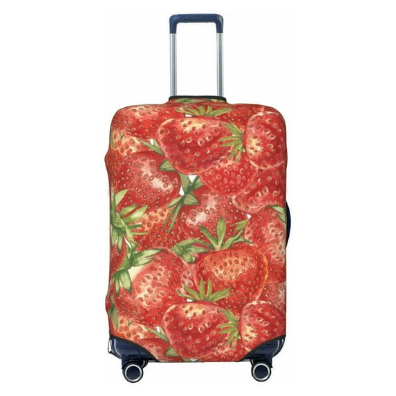 Haiem Strawberry Luggage Cover,Durable, Washable Suitcase Protector With Anti-Scratch Technology - Keep Your Luggage Looking New Large