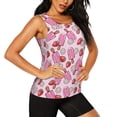 thumbnail image 1 of Haiem Strawberry Popsicle Workout Tank Tops for Women, Athletic Sports Slim-Fit Tank Tops, Compression Sleeveless Dry Fit Shirts,Athletic Shirt-Small, 1 of 9