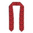 thumbnail image 1 of Haiem Strawberry Red Pattern Graduation Stole 2024 | Premium Satin Sash for Graduation Ceremony, 1 of 7