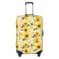 thumbnail image 1 of Haiem Striped Sunflower Daisy Luggage Cover Printed Suitcase Covers for Luggage Elastic Washable Suitcase Protector Fits 18-32 Inch Luggage-Large, 1 of 9