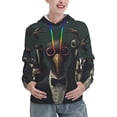 thumbnail image 1 of Haiem Stylish Avian Gathering for Women's Fashion Hoodies & Sweatshirts with Kangaroo Pocket,Hooded Sweatshirt with Eye-catching Drawstrings-Small, 1 of 7