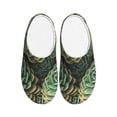 thumbnail image 1 of Haiem Succulents Print Women's Fuzzy Memory Foam House Slipper Cozy Home Footwear Non-slip Winter Slippers-40/41, 1 of 7