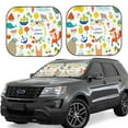 thumbnail image 1 of Haiem Summer Animal Car Windshield Sun Shade (2 Pieces) Foldable Windshield Sun Shade Car Accessories for Truck SUV Pickup-Small, 1 of 7