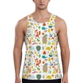 thumbnail image 1 of Haiem Summer Animal Men Workout Tank Top Gym Bodybuilding Sleeveless Muscle T Shirts Athletic Tank Breathable Workout Shirt-, 1 of 9