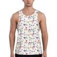 thumbnail image 1 of Haiem Summer Floral Men Workout Tank Top Gym Bodybuilding Sleeveless Muscle T Shirts Athletic Tank Breathable Workout Shirt-Small, 1 of 9