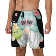 thumbnail image 1 of Haiem Summer Gnome,Cute Gnome Mens Swim Trunks with Compression Liner 2 in 1 Swimming Shorts Stretch Swimwear Quick Dry,Board Shorts-Medium, 1 of 9