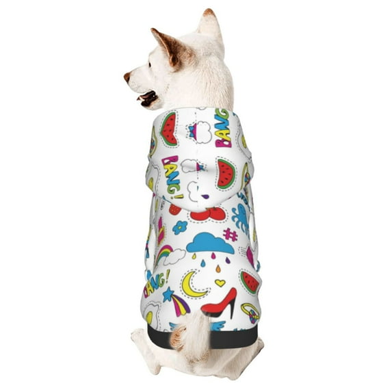 Haiem Summer for Winter Dog Hoodie Sweatshirts with Pockets Warm Dog Clothes for Small Dogs Chihuahua-Large