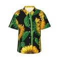 thumbnail image 1 of Haiem Sunflower 1 Printed Hawaiian Shirt for Men - Men’s Casual Beach Summer Shirts - Stretch Fabric with Modern Fit-X-Large, 1 of 9
