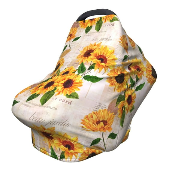 Haiem Sunflower 5 Baby Nursing Cover & Nursing Poncho - Multi Use Cover for Baby Car Seat Canopy, Stroller Cover, 360°Full Privacy Breastfeeding Coverage