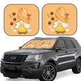 thumbnail image 1 of Haiem Sunflower Gnomes 2 Windshield Sun Shade: Universal Foldable 2-Piece Car Front Window Sunshade - Blocks Uv Rays, And Reduces Heat,Essential Car Accessory Large, 1 of 7