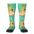 thumbnail image 1 of Haiem Sunflower Gnomes Socks, Funny Novelty Crazy Design Cotton Socks Sports Socks Knee High Socks For Men, Women,1Pairs - Gift For Working Friends, 1 of 9