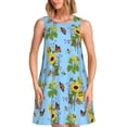 thumbnail image 1 of Haiem Sunflowers And Bees for Women’s Summer Dresses – Casual Sleeveless Tank Loose Sundress, Lightweight Beach Dress, 1 of 7
