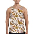 thumbnail image 1 of Haiem Sunflowers And Butterflies Men Workout Tank Top Gym Bodybuilding Sleeveless Muscle T Shirts Athletic Tank Breathable Workout Shirt-Medium, 1 of 9