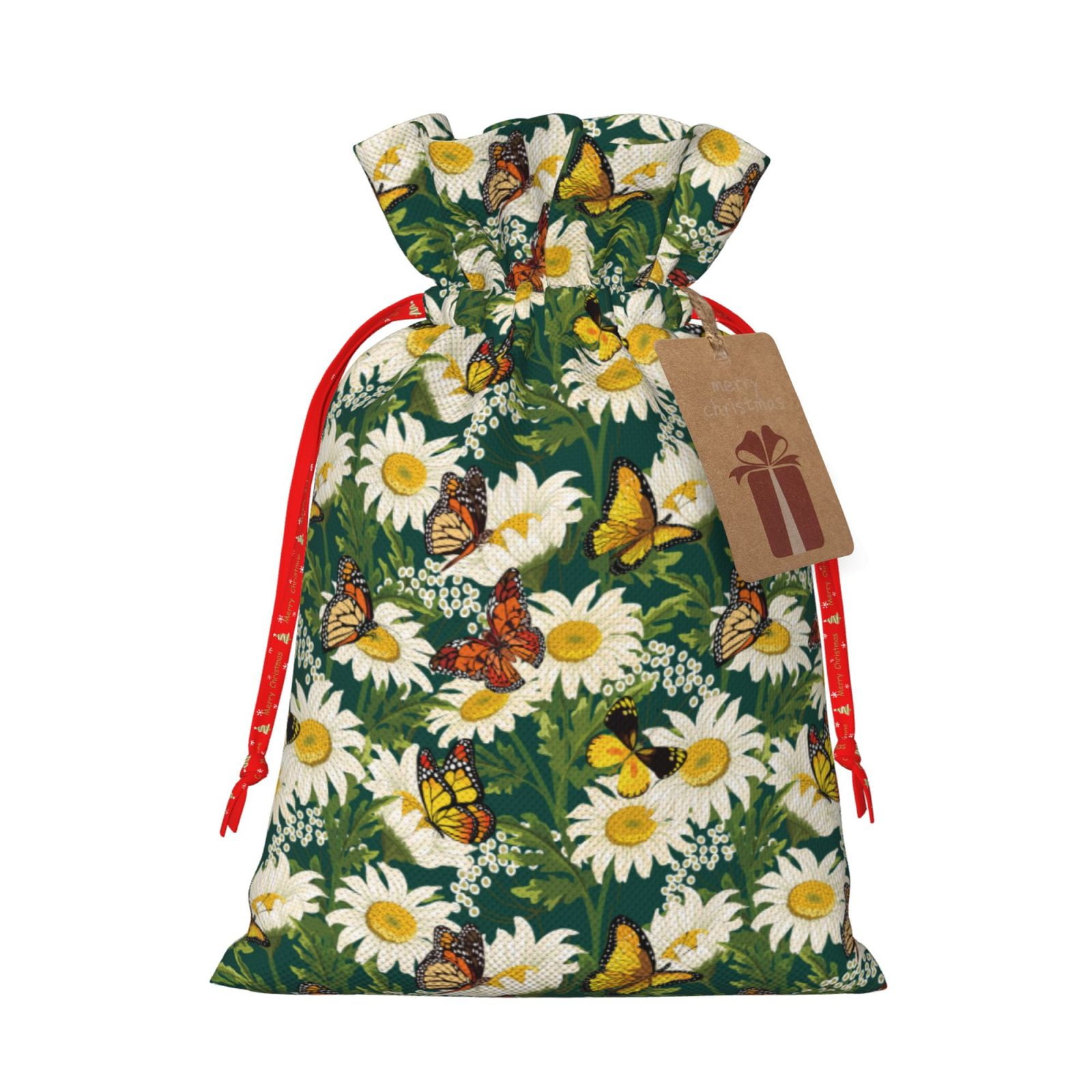 30 Piece Christmas Gift Bags Set - Assorted Sizes Drawstring Holiday Wrapping Bags