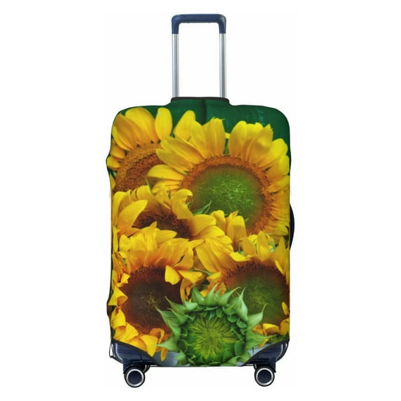 Haiem Sunflowers In Bucket Luggage Cover,Durable, Washable Suitcase Protector With Anti-Scratch Technology - Keep Your Luggage Looking New Small
