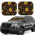 thumbnail image 1 of Haiem Sunflowers Leaves Windshield Sun Shade: Universal Foldable 2-Piece Car Front Window Sunshade - Blocks Uv Rays, And Reduces Heat,Essential Car Accessory Small, 1 of 7