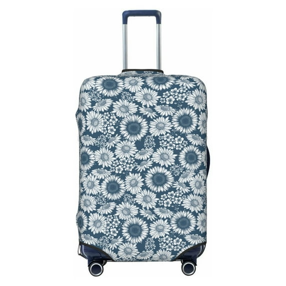 Haiem Sunflowers Luggage Cover Printed Suitcase Covers for Luggage Elastic Washable Suitcase Protector Fits 18-32 Inch Luggage-Small