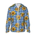 thumbnail image 1 of Haiem Sunflowers UPF 50+ Fishing Shirts for Men Long Sleeve UV Sun Protection Hoodie Non-Mask Outdoor Hiking Shirts, 1 of 9