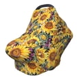 thumbnail image 1 of Haiem Sunflowers Vintage Baby Nursing Cover & Nursing Poncho - Multi Use Cover for Baby Car Seat Canopy, Stroller Cover, 360°Full Privacy Breastfeeding Coverage, 1 of 9