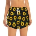 thumbnail image 1 of Haiem Sunflowers Women's 2 in 1 Running Shorts - Lightweight Athletic Workout Gym Yoga Breathable Sports Shorts Liner with Phone Pockets-Medium, 1 of 9