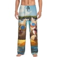 thumbnail image 1 of Haiem Sunglasses Beach Kittens Men's Pajama Pants Ultra Lightweight Pjs Bottoms Sleepwear Bottom Pants With Pocket Drawstring-Large, 1 of 7