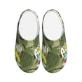thumbnail image 1 of Haiem Surfing Dinosaur Print Women's Fuzzy Memory Foam House Slipper Cozy Home Footwear Non-slip Winter Slippers-42/43, 1 of 7