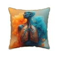 thumbnail image 1 of Haiem Surreal Body Art Print Velvet Soft Solid Decorative Square Throw Pillow Covers Set with Elegant Piping Christmas Cushion Case for Sofa Bedroom Car-20"x20", 1 of 8