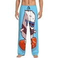 thumbnail image 1 of Haiem Sushi Salmon Surfing Men's Pajama Pants Ultra Lightweight Pjs Bottoms Sleepwear Bottom Pants with Pocket Drawstring-XX-Large, 1 of 9