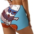 thumbnail image 1 of Haiem Sushi Salmon Surfing No Front Seam Biker Shorts for Women Yoga Workout Gym Bike Shorts with Tummy Control Moisture-Wicking-X-Large, 1 of 9
