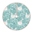 thumbnail image 1 of Haiem Swan And Flowers4 Pattern Christmas Tree Skirt Merry Christmas Party Christmas Tree Decoration,New Year Decorations-36", 1 of 6