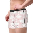 thumbnail image 1 of Haiem Swan1 Men's Boxer Briefs, Every Day Comfort Stretch Cotton Moisture-Wicking Underwear-Small, 1 of 8