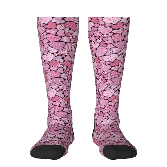 Haiem Sweet Heart Socks, Funny Novelty Crazy Design Cotton Socks Sports Socks Knee High Socks For Men, Women,1Pairs - Gift For Working Friends