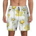thumbnail image 1 of Haiem Sweet Honey Men'S Quick-Dry Swim Trunks: Comfortable Beach Shorts With Mesh Lining And Pockets - Ideal For Swimming And Sunbathing 3x-Large, 1 of 9