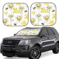 thumbnail image 1 of Haiem Sweet Honey Car Windshield Sun Shade (2 Pieces) Foldable Windshield Sun Shade Car Accessories for Truck SUV Pickup-Medium, 1 of 7