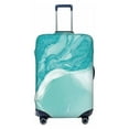 thumbnail image 1 of Haiem Teal Turquoise 1 Luggage Cover Printed Suitcase Covers for Luggage Elastic Washable Suitcase Protector Fits 18-32 Inch Luggage-Small, 1 of 8