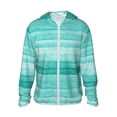 thumbnail image 1 of Haiem Teal Turquoise UPF 50+ Fishing Shirts for Men Long Sleeve UV Sun Protection Hoodie Non-Mask Outdoor Hiking Shirts, 1 of 9