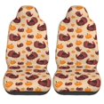 thumbnail image 1 of Haiem Thanksgiving Turkey and Pumpkin Printed Car Seat Covers Set of 2, Universal Fit Car Seat Covers,Protective Seat Covers,Comfortable Car Seat Covers, Easy Installation Seat Covers, 1 of 9
