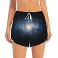 thumbnail image 1 of Haiem The Galaxy Women's 2 in 1 Running Shorts - Lightweight Athletic Workout Gym Yoga Breathable Sports Shorts Liner with Phone Pockets-Medium, 1 of 9