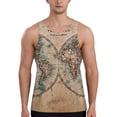 thumbnail image 1 of Haiem The World is Hemisphere Men Workout Tank Top Gym Bodybuilding Sleeveless Muscle T Shirts Athletic Tank Breathable Workout Shirt-X-Large, 1 of 9