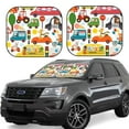 thumbnail image 1 of Haiem Transports With Animals Windshield Sun Shade: Universal Foldable 2-Piece Car Front Window Sunshade - Blocks Uv Rays, And Reduces Heat,Essential Car Accessory Small, 1 of 7